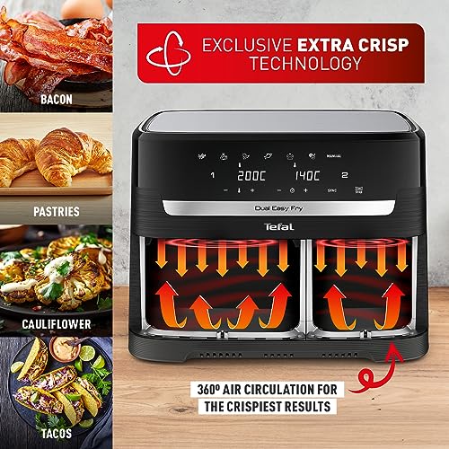 Tefal Easy Fry Dual Zone Digitale Heißluftfritteuse in Schwarz 4