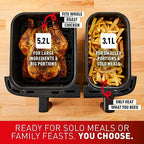 Tefal Easy Fry Dual Zone Digitale Heißluftfritteuse in Schwarz 6