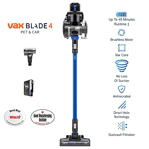 Vax Blade 4 kabelloser Staubsauger für Haustiere und Autos in Blau. 12