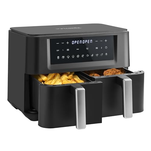 Vytronix DD9L Dual Zone Heißluftfritteuse in Schwarz