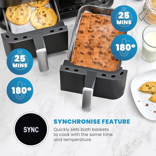Vytronix DD9L Dual Zone Heißluftfritteuse in Schwarz 5